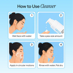 How to use Noorean Gentle Gel Cleanser — 4 step routine